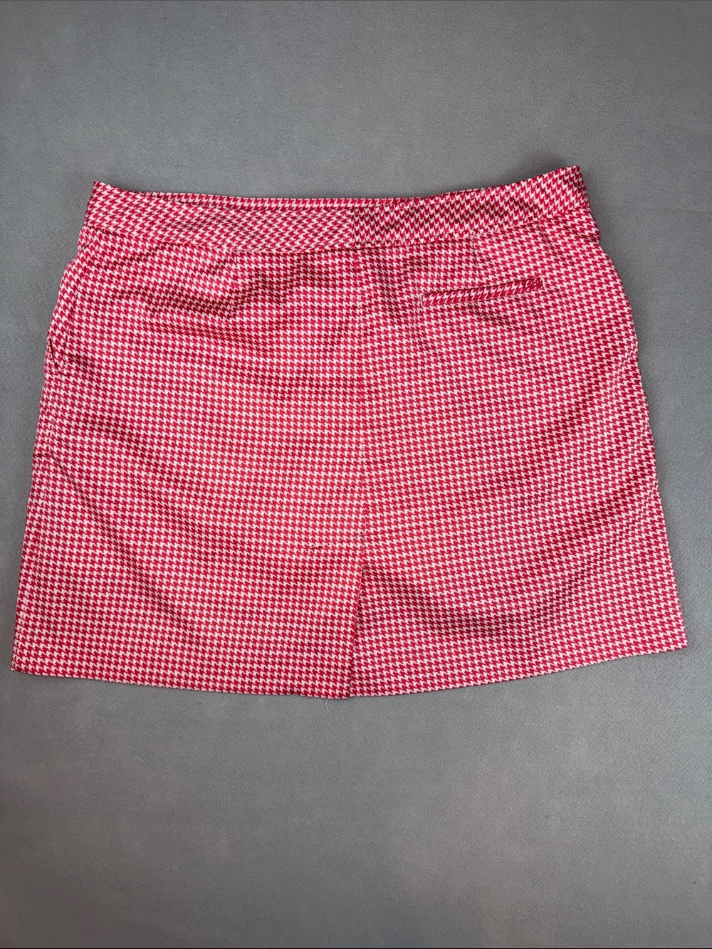 Izod Golf Women's Pink Houndstooth Stretch Golf Skirt Skort w/ Pockets Size 12 - Picture 6 of 9